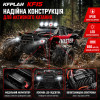 Машинка на радиоуправлении KFPLAN KF15 1:16 Black — RC внедорожник 4WD с усиленной металлической трансмиссией, независимой подвеской, LED-подсветкой, до 20 минут, до 90 м, до 40 км/ч